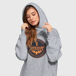 Женское худи-платье Ordo hereticus, цвет: меланж — фото 2