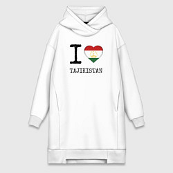 Женская толстовка-платье Я люблю Таджикистан