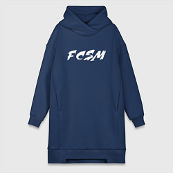 Женское худи-платье FCSM, цвет: тёмно-синий