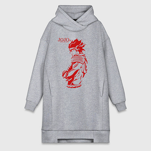 Женская толстовка-платье JoJo Bizarre Adventure / Меланж – фото 1