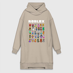Женское худи-платье ROBLOX PIGGY, цвет: миндальный