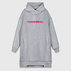 Женское худи-платье Hannibal, цвет: меланж