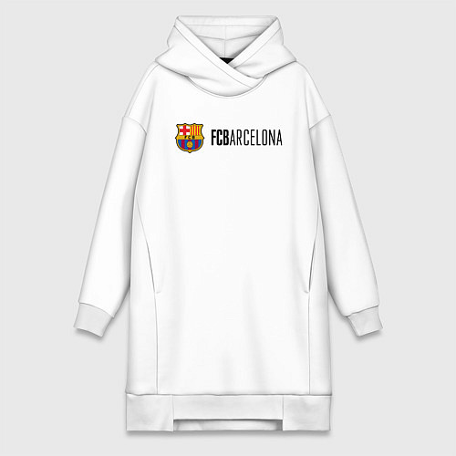 Женская толстовка-платье Barcelona FC / Белый – фото 1