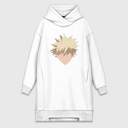 Женское худи-платье Katsuki stan, цвет: белый