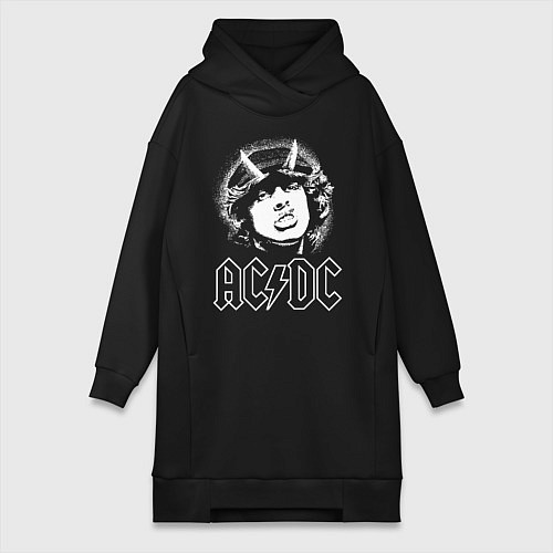 Женская толстовка-платье ACDC Angus / Черный – фото 1