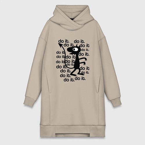 Женская толстовка-платье РАЗОЧАРОВАНИЕ / Миндальный – фото 1