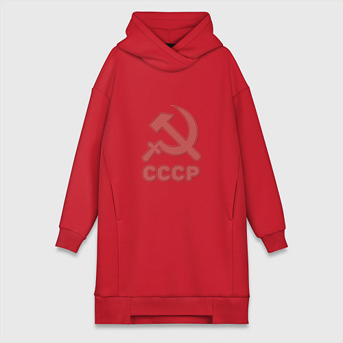 Женская толстовка-платье СССР / Красный – фото 1