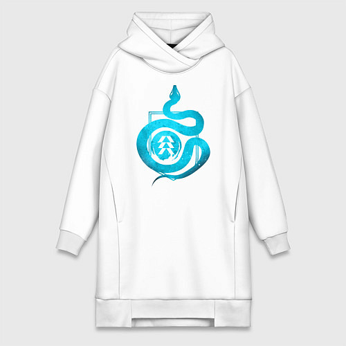 Женская толстовка-платье DESTINY, HUNTER / Белый – фото 1