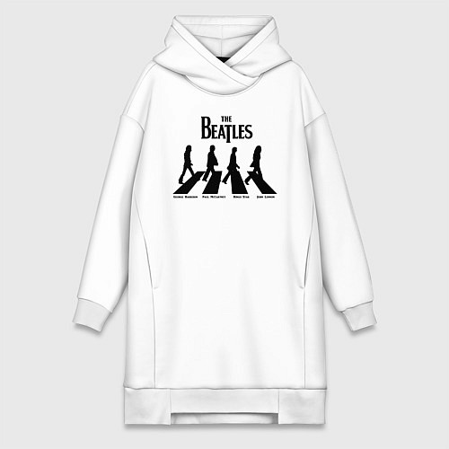 Женская толстовка-платье The Beatles / Белый – фото 1