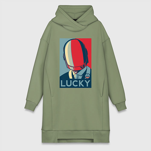 Женская толстовка-платье Guy-Manuel Lucky / Авокадо – фото 1