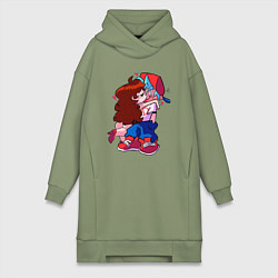 Женское худи-платье Friday Night Funkin, цвет: авокадо