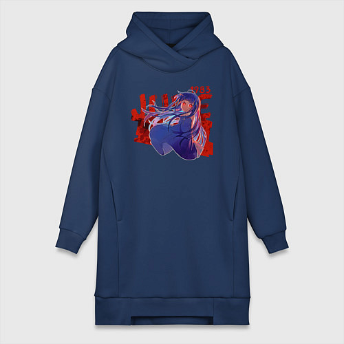 Женская толстовка-платье June 1983 / Тёмно-синий – фото 1