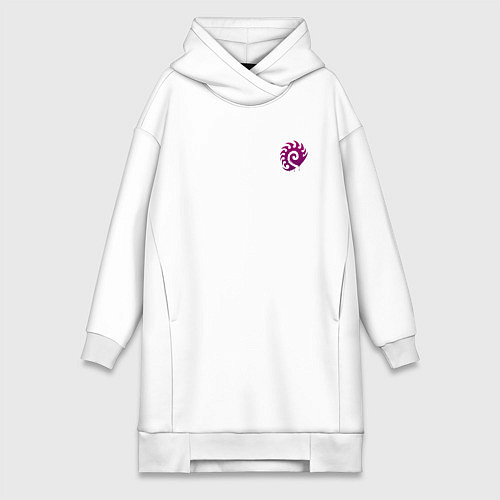 Женская толстовка-платье Zerg logo mini Purple / Белый – фото 1