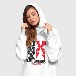 Женское худи-платье DMX 1970-2021, цвет: белый — фото 2