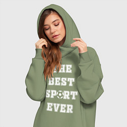 Женское худи-платье BEST SPORT, цвет: авокадо — фото 2