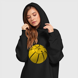 Женское худи-платье Wu-Tang Basketball, цвет: черный — фото 2