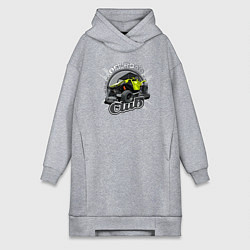Женское худи-платье Внедорожный, цвет: меланж