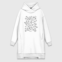 Женская толстовка-платье THE BINDING OF ISAAC СТИКИ