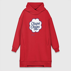 Женское худи-платье Chupa Chups, цвет: красный