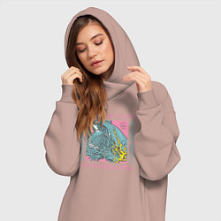 Женское худи-платье Twenty One Pilots SAI, цвет: пыльно-розовый — фото 2