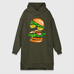 Женская толстовка-платье King Burger