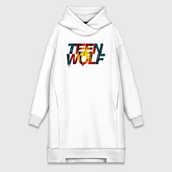 Женское худи-платье Teen Wolf, цвет: белый