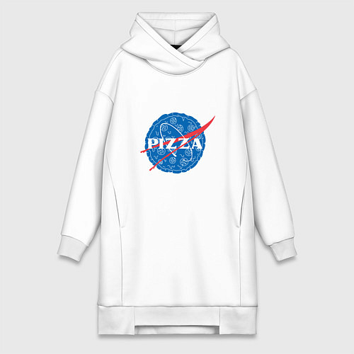 Женская толстовка-платье NASA Pizza / Белый – фото 1