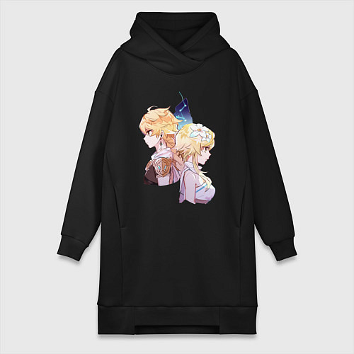 Женская толстовка-платье Обязательно встретимся / Черный – фото 1