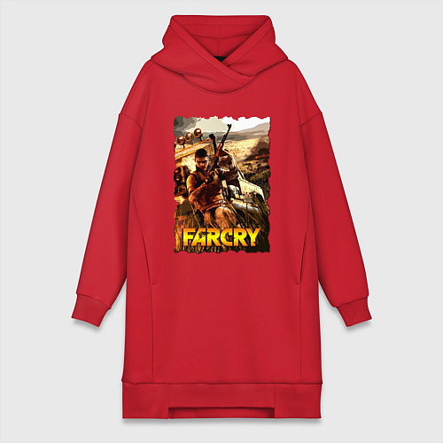 Женская толстовка-платье FARCRY Fortune’s / Красный – фото 1