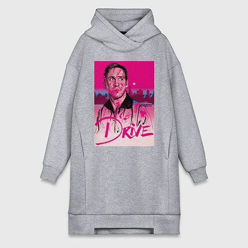 Женская толстовка-платье Драйв фильм / Меланж – фото 1