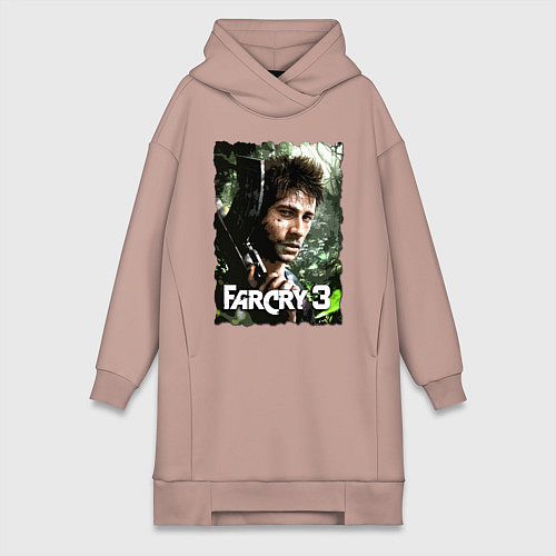 Женская толстовка-платье Farcry3 / Пыльно-розовый – фото 1