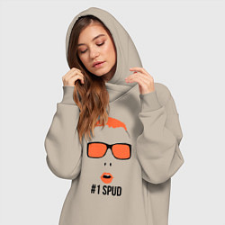 Женское худи-платье Spud, цвет: миндальный — фото 2