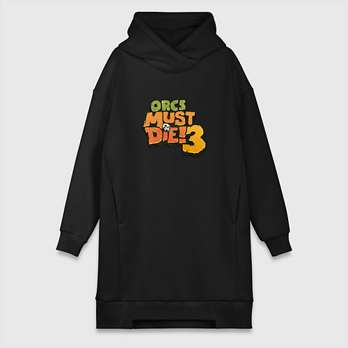 Женская толстовка-платье OMD!3 Colorful / Черный – фото 1