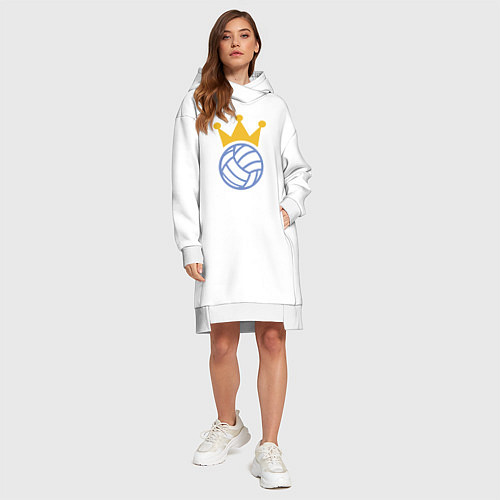 Женская толстовка-платье Volleyball King / Белый – фото 4