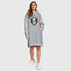 Женское худи-платье Italy Shield, цвет: меланж — фото 2
