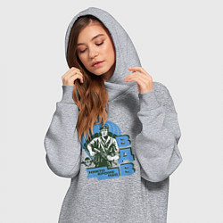 Женское худи-платье Никто кроме нас, цвет: меланж — фото 2