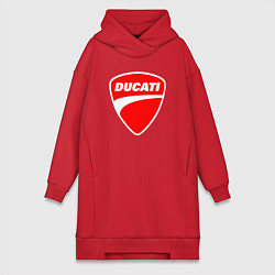 Женская толстовка-платье DUCATI ДУКАТИ ЭМБЛЕМА