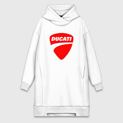 Женская толстовка-платье DUCATI ДУКАТИ ЭМБЛЕМА