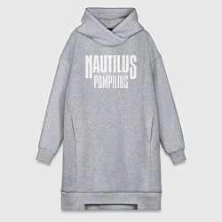 Женская толстовка-платье Nautilus Pompilius логотип
