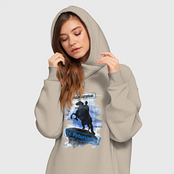 Женское худи-платье The Bronze Horseman, цвет: миндальный — фото 2