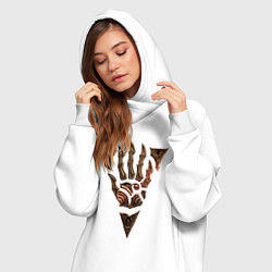 Женское худи-платье Символ Морровинда, цвет: белый — фото 2