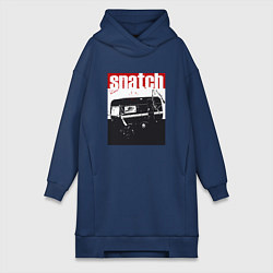 Женское худи-платье Большой куш Гай Ричи, цвет: тёмно-синий