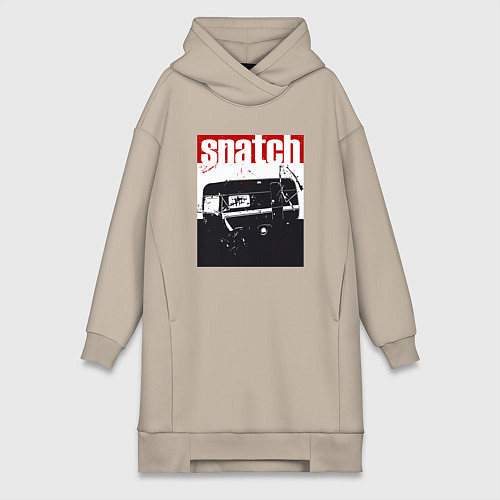 Женская толстовка-платье Большой куш Гай Ричи / Миндальный – фото 1