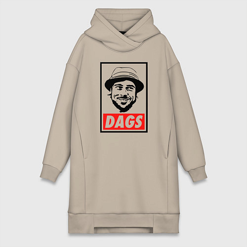 Женская толстовка-платье Snatch: Dags / Миндальный – фото 1