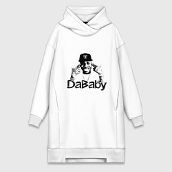 Женское худи-платье DaBaby, цвет: белый