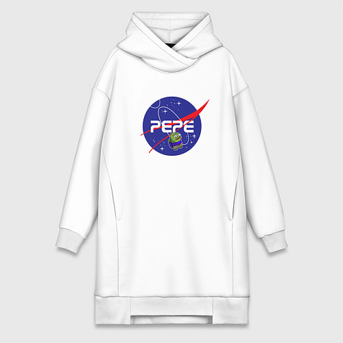 Женская толстовка-платье Pepe Pepe space Nasa / Белый – фото 1