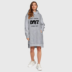 Женское худи-платье DayZ: Съел консерву, цвет: меланж — фото 2