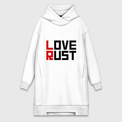 Женская толстовка-платье Love Rust