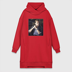 Женская толстовка-платье Леонардо Ди Каприо, фотопортрет