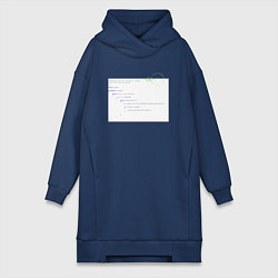 Женская толстовка-платье Код Создателя - для программиста